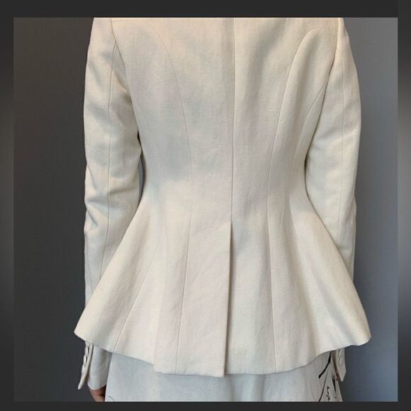 Burberry cotton/ linen blend jacket size US 4 , new - Picture 4 of 15